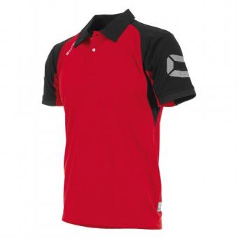 Stanno RIVA Poloshirt Junior rot - schwarz 